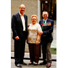 David Koch, Flo  and Keith  VC at the cenotaph in Sydney's Martin Place 